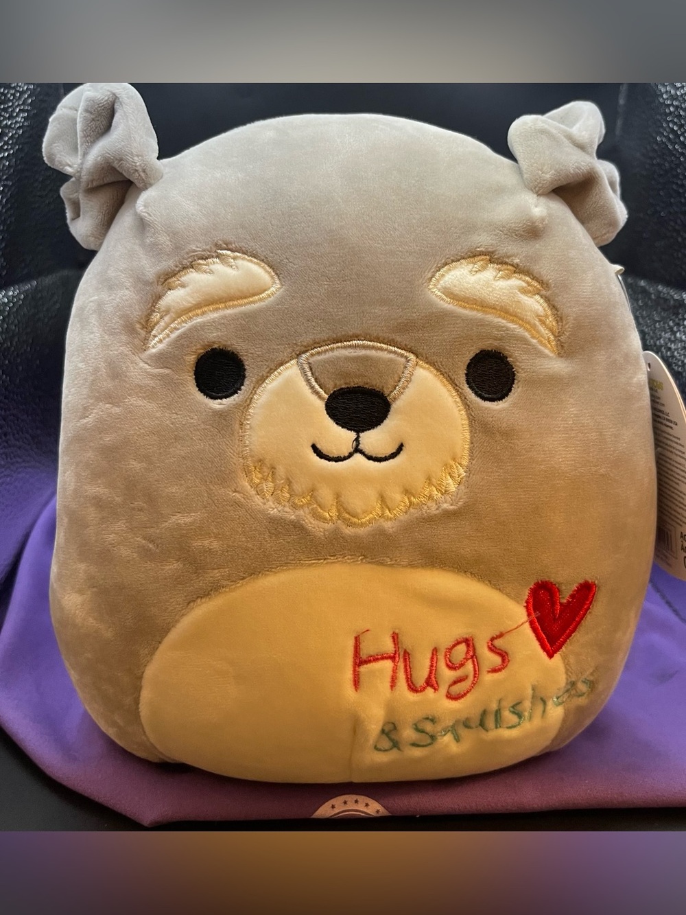 NWT Squishmallows Shaun the Schnauzer 8” Plush Valentines Day Hugs & Squishes